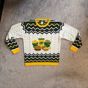 Runza Fast Food Restaurant Pattern Sweater - Multicolor